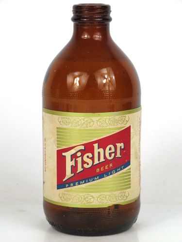 1969 Fisher Beer 12oz Stubby bottle San Francisco, California