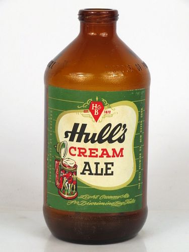 1967 Hull's Cream Ale 12oz Handy "Glass Can" bottle New Haven, Connecticut