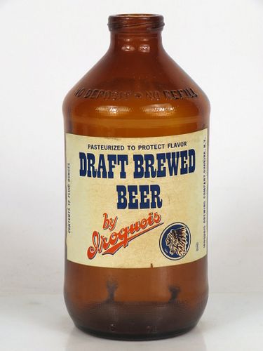 1969 Iroquois Draft Beer 12oz Handy "Glass Can" bottle Dunkirk, New York