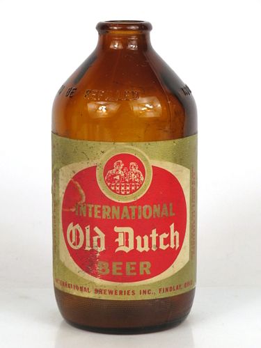 1962 International Old Dutch Beer 12oz Handy "Glass Can" bottle Findlay, Ohio