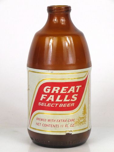 1968 Great Falls Select Beer 12oz Handy "Glass Can" bottle Portland, Oregon