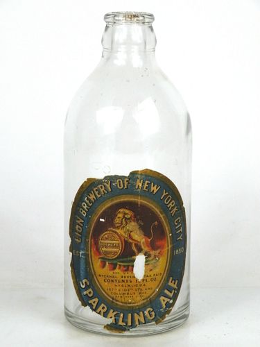 1937 Lion Sparkling Ale 12oz Stubby bottle New York, New York