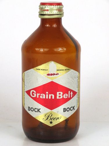 1966 Grain Belt Bock Beer 12oz Handy "Glass Can" bottle Minneapolis, Minnesota