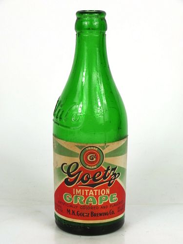 1920 Goetz Grape Soda 10oz Other Paper-Label bottle St. Joseph, Missouri