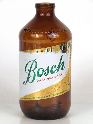 1964 Bosch Premium Beer 12oz Handy "Glass Can" bottle Houghton, Michigan