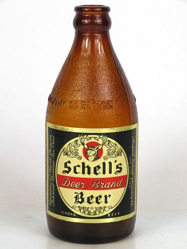 1939 Schell's Deer Brand Beer 12oz Stubby bottle New Ulm, Minnesota