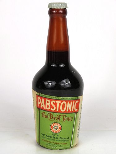 1925 Pabstonic 12oz Full Other Paper-Label bottle Milwaukee, Wisconsin