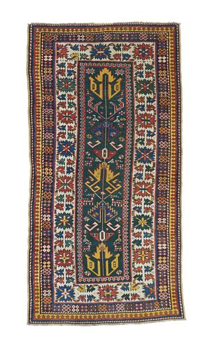 Antique Kazak Rug, 3'3" X 6'4"
