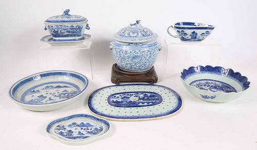 Group of Canton Chinese Export Tablewares