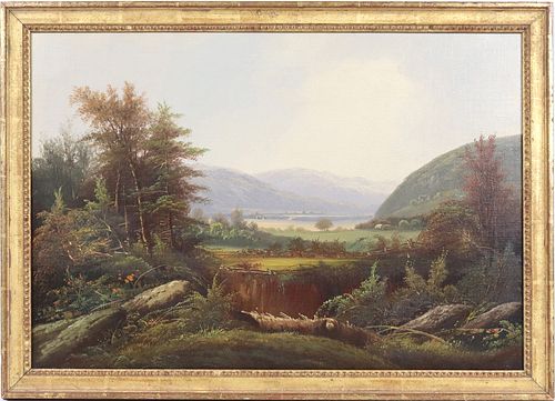 Oil on Canvas, Peter Hanson, Valley Landscape