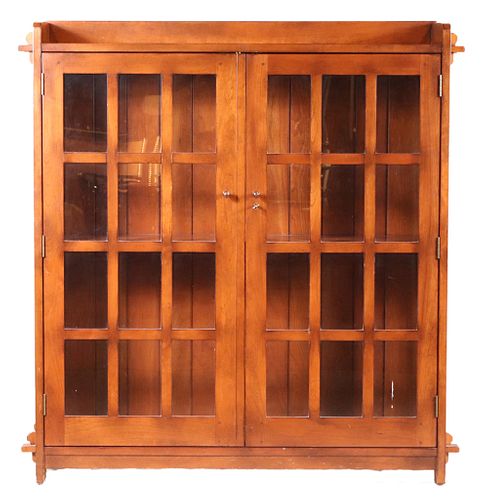 Arts & Crafts Style Cherrywood Bookcase