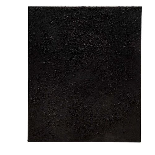 BEATRIZ ZAMORA (Ciudad de México, 1935 - ) El negro #2219 Firmado y fechado 1999 al reverso Mixta sobre tela. 120 x 100 cm...