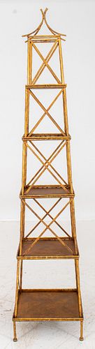 Hollywood Regency Stackable Pagoda Etagere