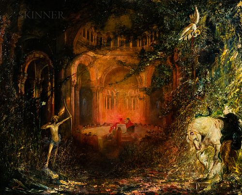 Pinckney Marcius-Simons (American, 1867-1909), Parsifal and the Knights of the Holy Grail...