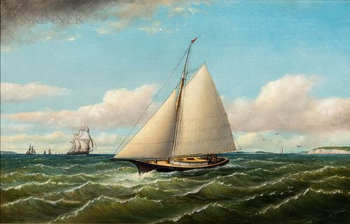 Charles Henry Gifford (American, 1839-1904), Ships Off Gay Head