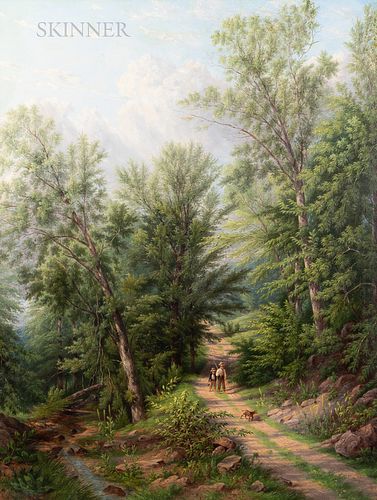 William Rickarby Miller (American, 1818-1893), The Woodland Path
