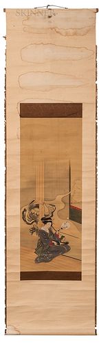 Hanging Scroll Depicting a Beauty
