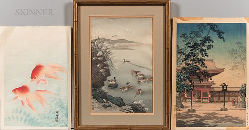 Three Shin-hanga Woodblock Prints