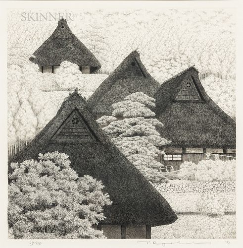 Ryohei Tanaka (1933-2019), Village in Mountain II