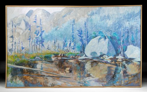 Andy Taylor Painting - "Mills Lake" ca. 1980s