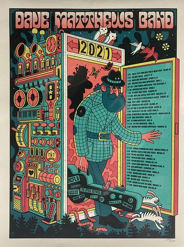 Methane Studios - Dave Matthews Band 2021 Tour Poster