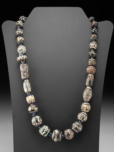 Necklace w/ Ancient Roman Glass Millefiori Beads