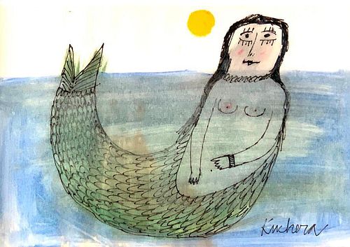 John C. Kuchera Drawing, Mermaid
