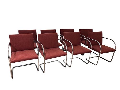 Eight Mies Van Der Rohe Design Brno Chairs