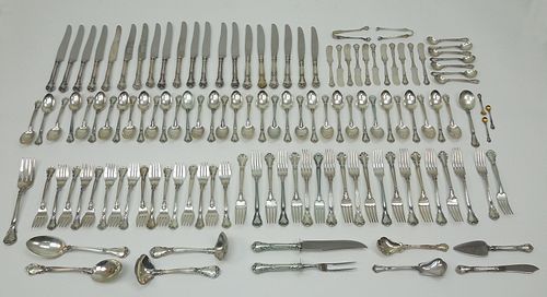 Gorham Chantilly Sterling Silver Flatware Service, 124 Pieces.