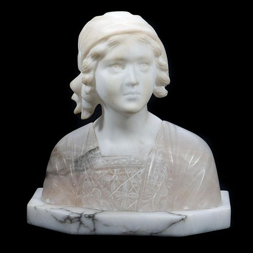 Italian Marble Bust of a Woman