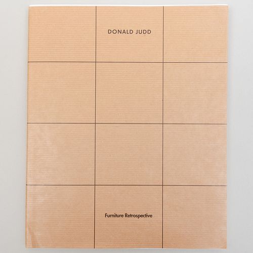 Donald Judd Furniture Retrospective Catalogue