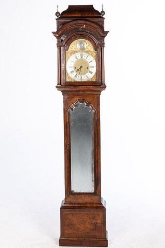 Queen Anne Walnut Tall Case Clock, Early 18th C