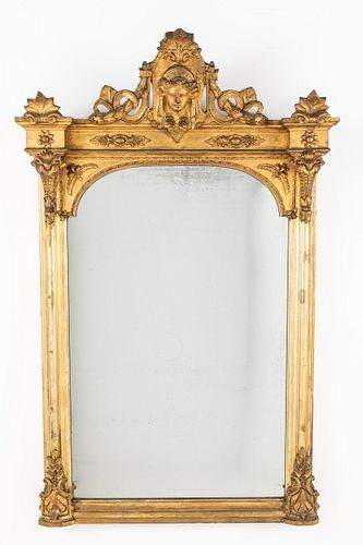 Victorian Giltwood Mirror, Second Half 19th Century