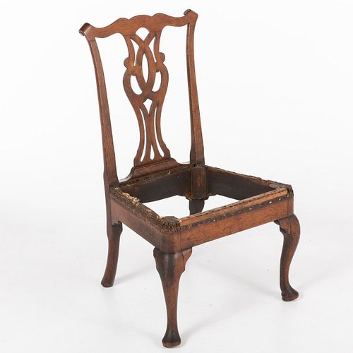 Chippendale Walnut Side Chair, Pennsylvania, 18th C