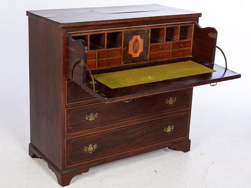 Federal Inlaid Mahogany Butler's Chest of Drawers