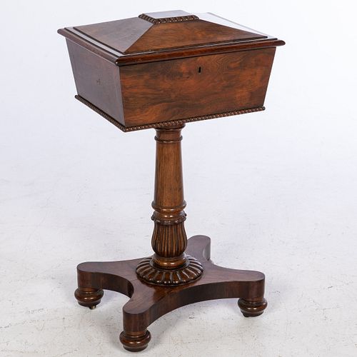 Regency Rosewood Teapoy, First Quarter 19th C