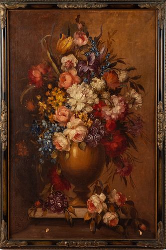 Dutch Style Still Life Painting of Flowers