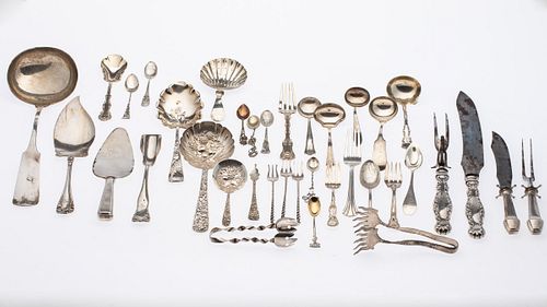 Miscellaneous Group of Sterling Silver, 37 pcs