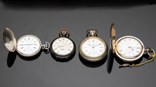 Four Pocket Watches by Various Makers