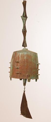 Paolo Soleri Modernist Bronze Wind-Bell
