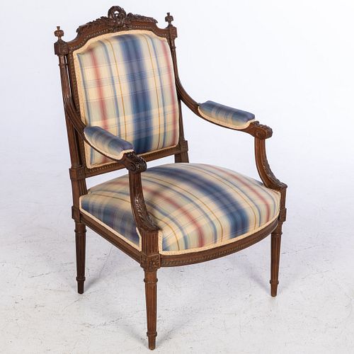 Louis XVI Style Open Armchair
