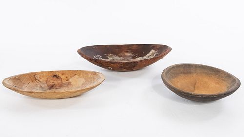 3 Wood Bowls
