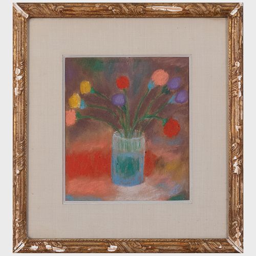 Attributed to Jan MÃ¼ller (1922-1958): Vase of Flowers
