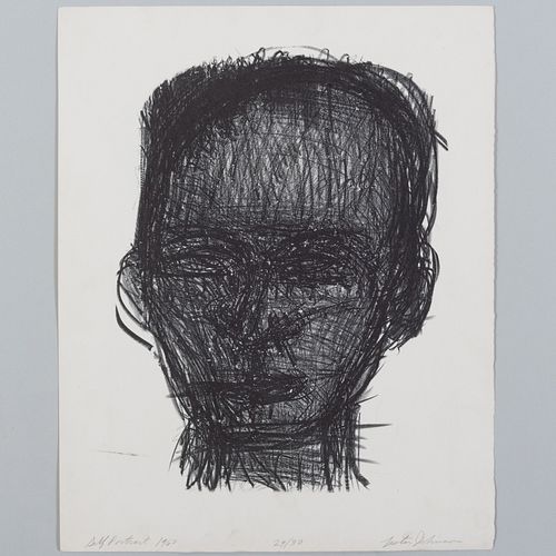 Lester Johnson (1919-2010): Self Portrait