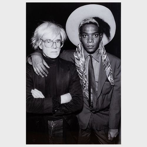 Wolfgang Wesener (b. 1960): Andy Warhol and  Jean-Michel Basquiat at Madame Roses