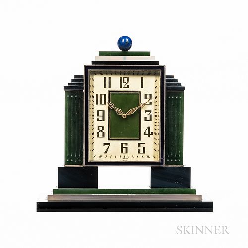 Tiffany & Co. Art Deco Miniature Table Clock