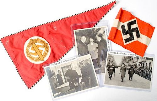 German WWII Pennant, Armband and More 