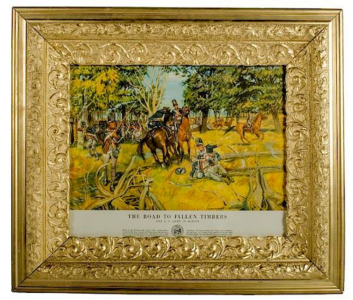 Framed "The Road To Fallen Timbers" Print 