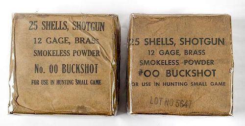 Standard US Military Shot Shells, Lot of Two 