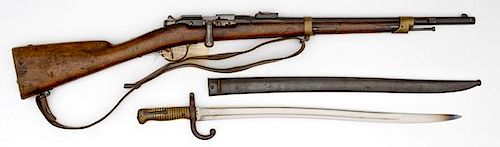 Model 1874/80 Gras Artillery Musketoon with Chassepot Bayonet 